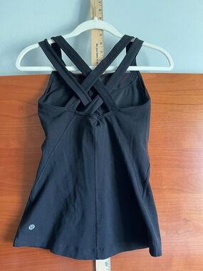 lululemon athletica Black Strappy Tank Top